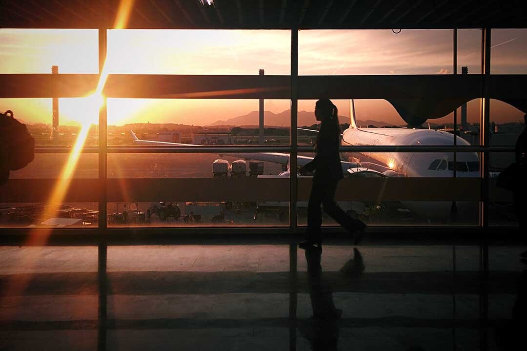 Airport terminals.