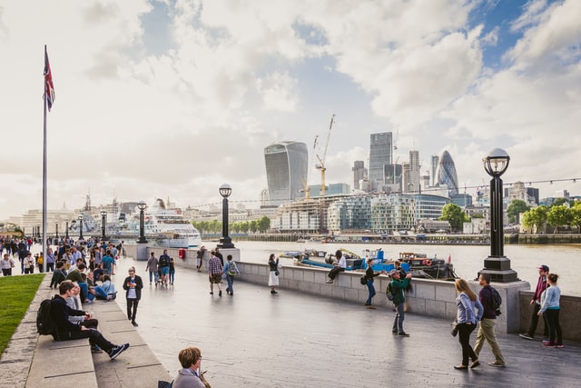 3 days in London, view of the city.