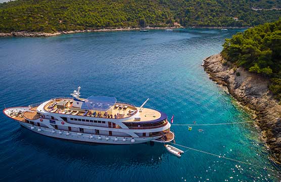 Sail Croatia cruise on croatia coastline.
