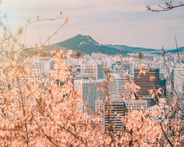 Beautiful seoul korea view
