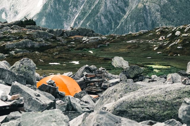 Camp Site in glacier national park
