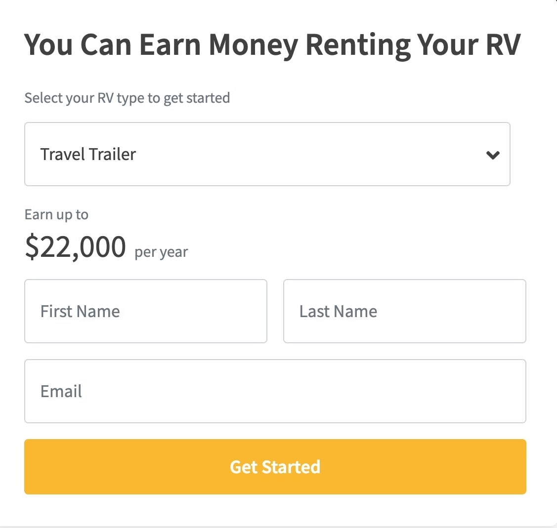 Camper rentals near me