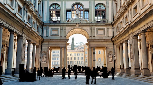 Uffizi Palace and Gallery in florence