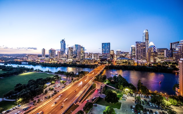 austin city at night