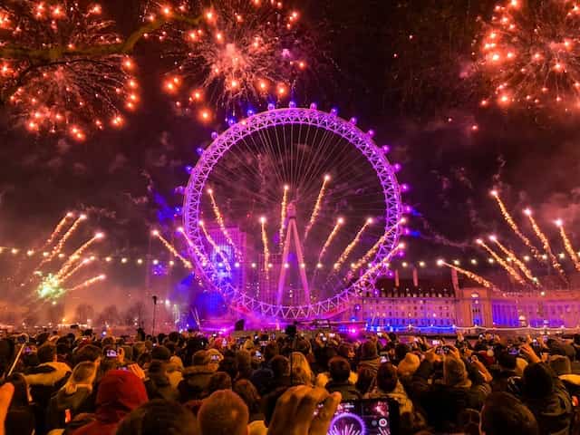 london england fireworks