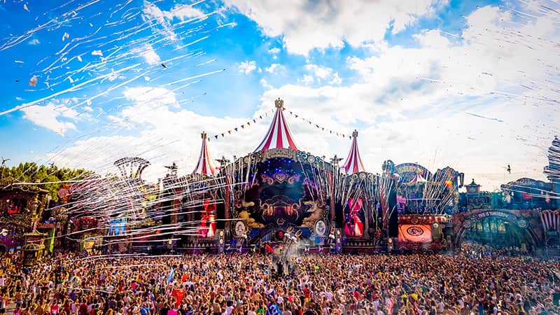 Main stage at tomorrowland music festival
