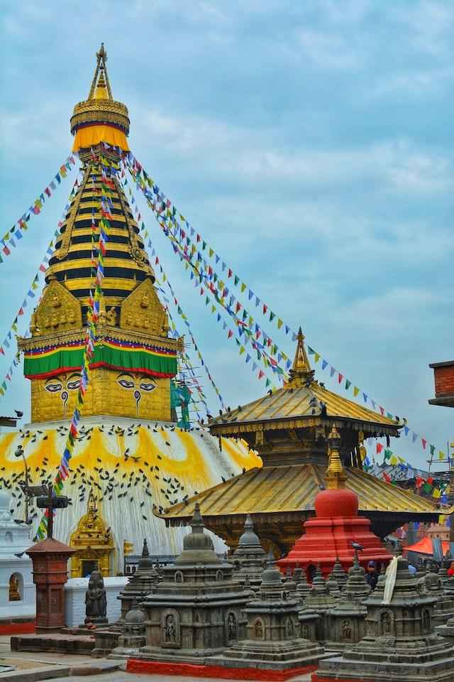 Swayambhu Temple in Nepal's famous city Kathmandu