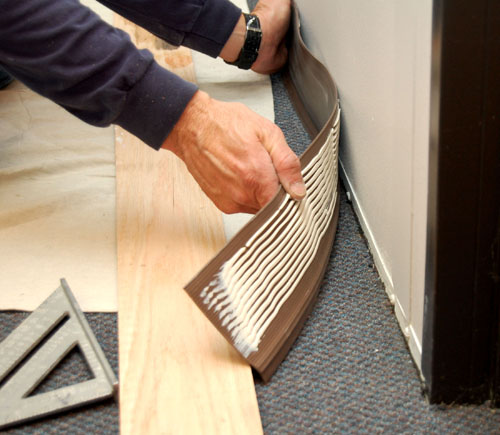 How To Install Vinyl Wall Base