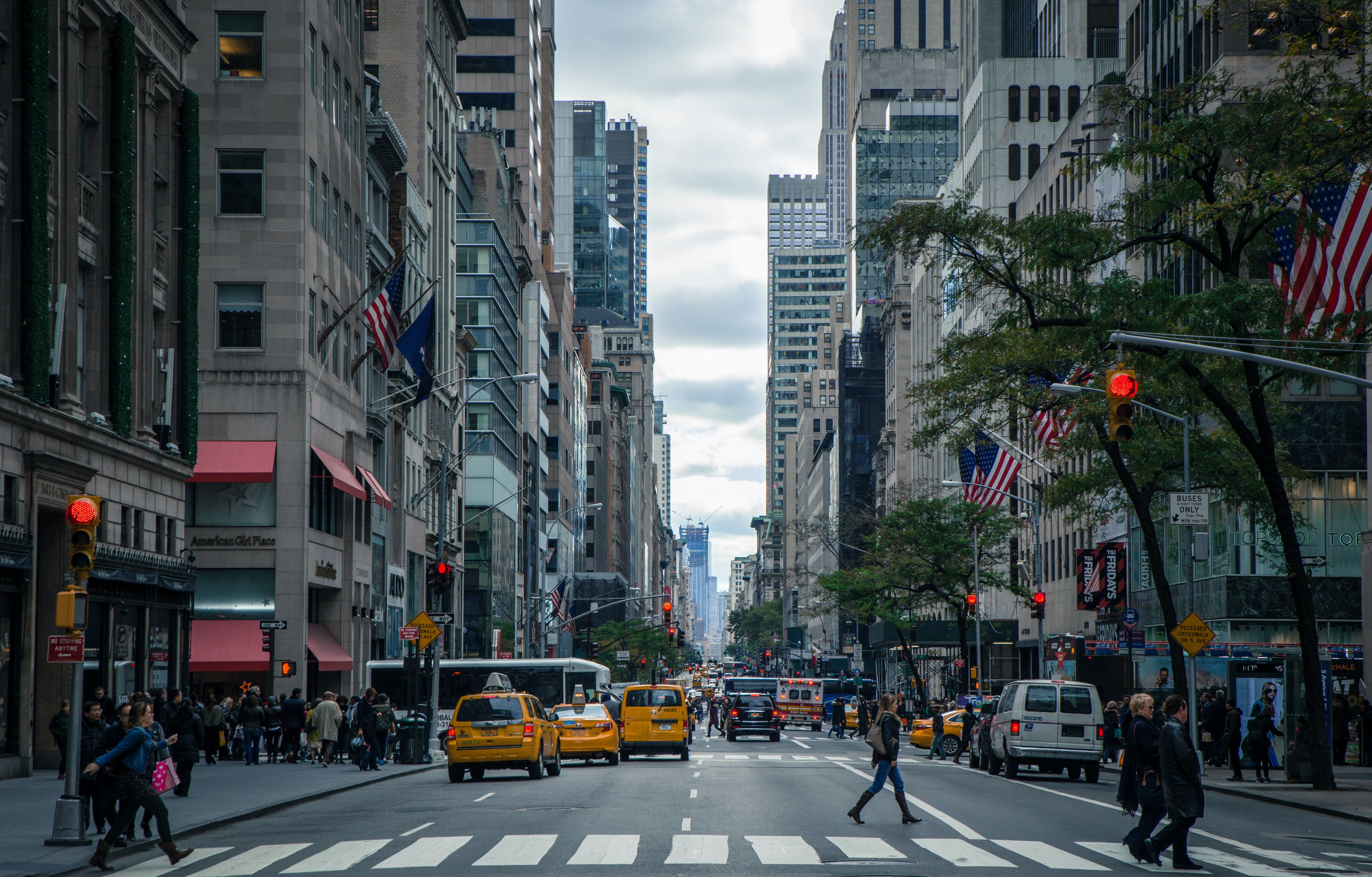 Busy NY street.