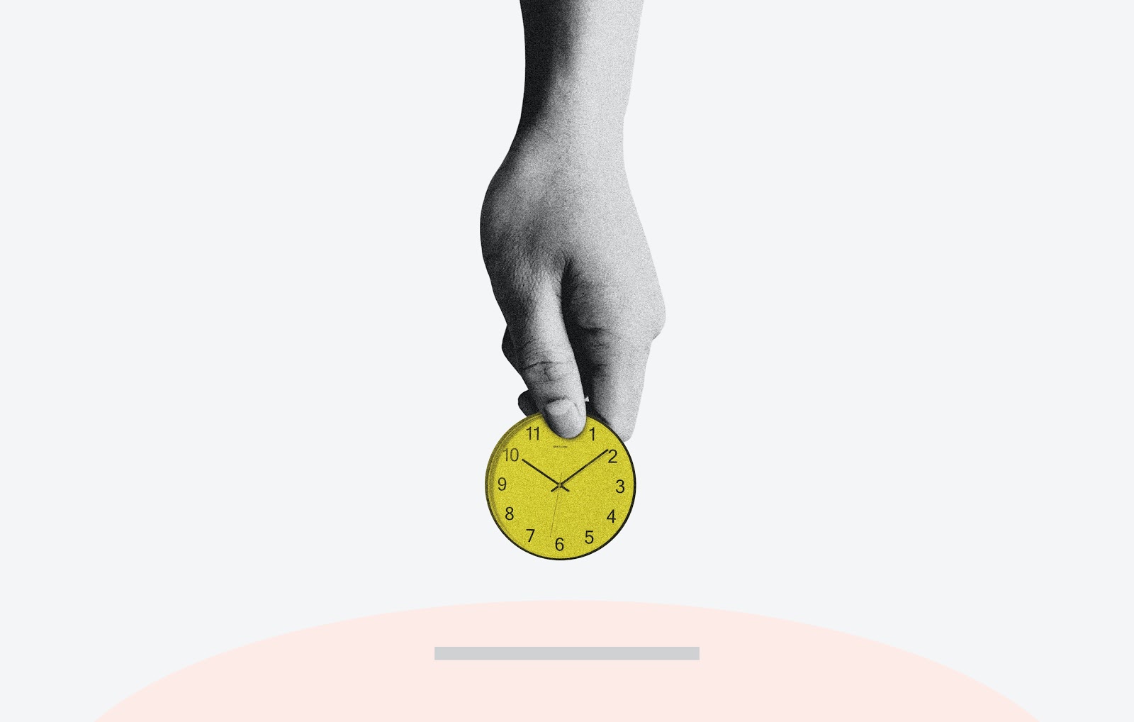 A hand carefully saving his time in a piggy bank