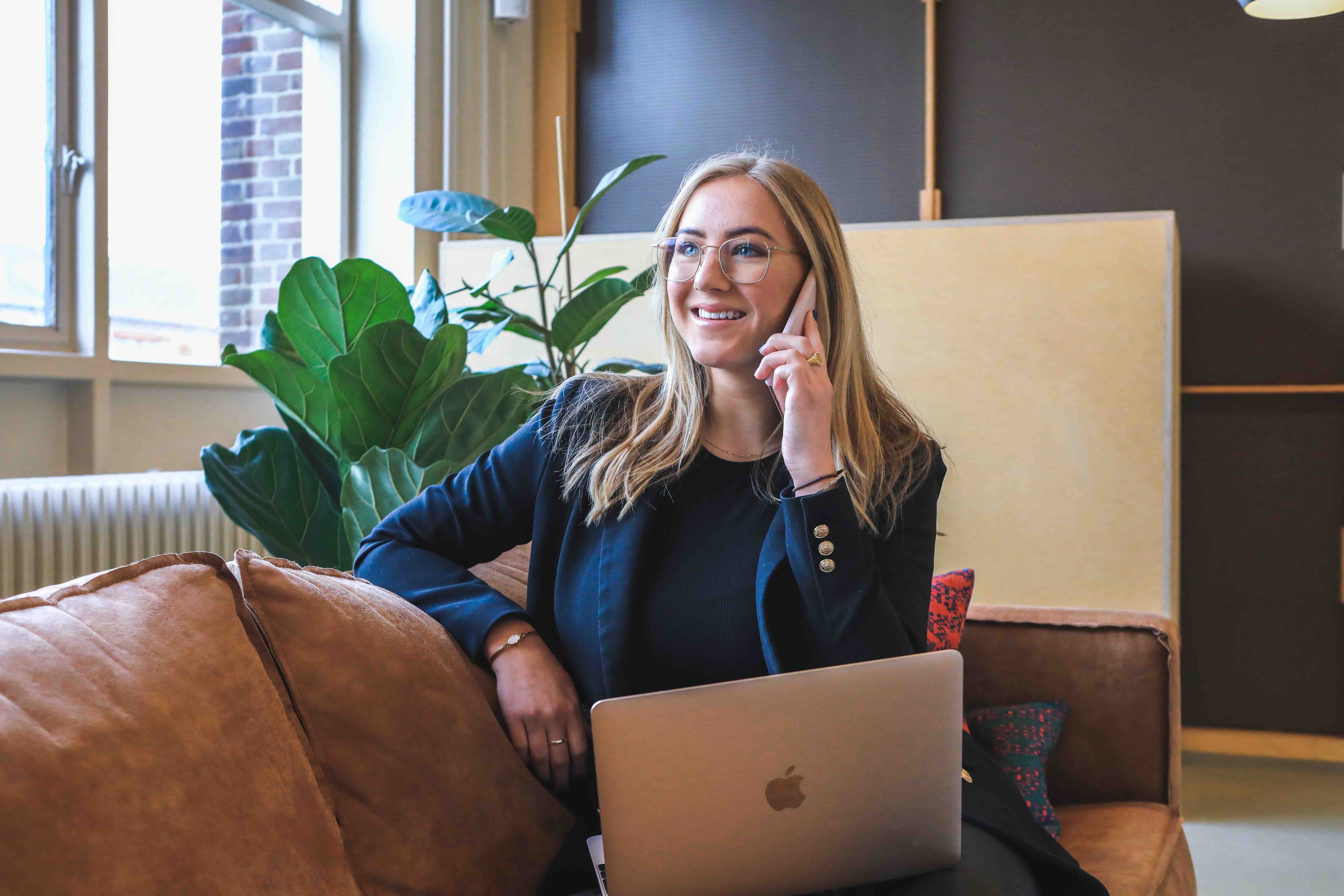 HR executive on the phone