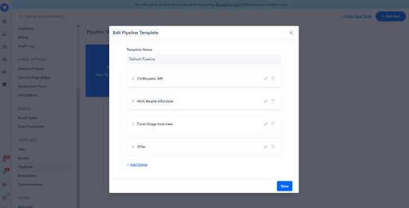 GoHire CRM template maker