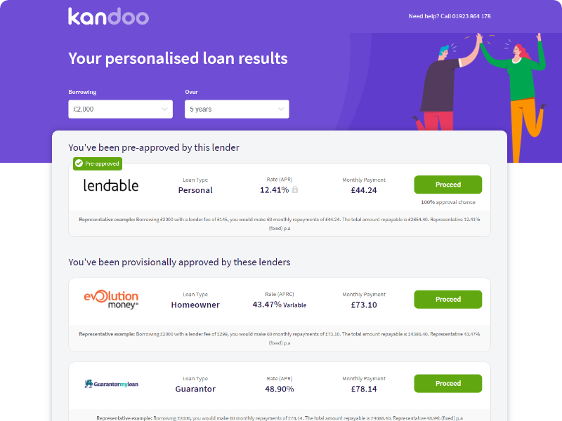 Offers received by the customer page