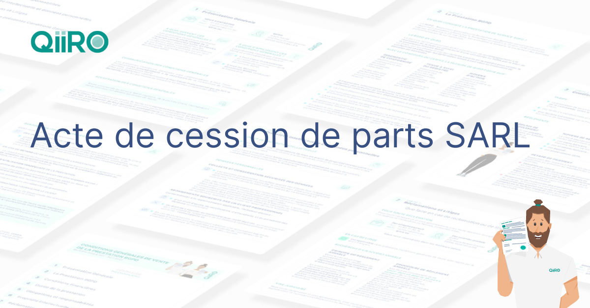 Acte de cession de parts SARL : modèle à télécharger (2023)