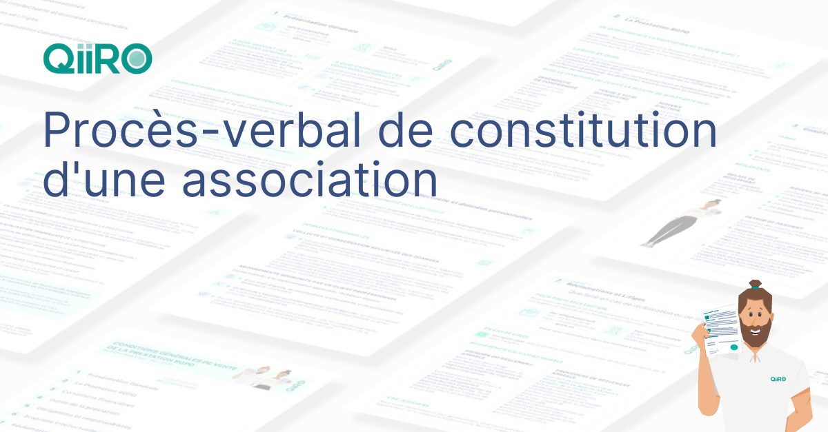 Procès-verbal de constitution d'une association : modèle gratuit