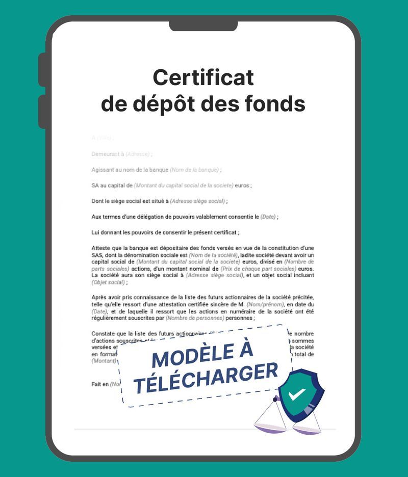 Certificat de dépôt des fonds modèle à télécharger (2023)