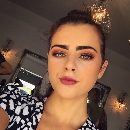 Black and white headshot of Phoebe Blair, Social Media Executive and Client Services Administrator.