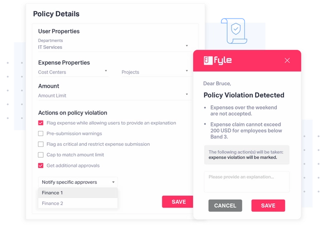 Fyle’s automatic expense receipt compliance