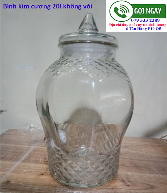 binh thuy tinh ngam ruou 20l khong co voi