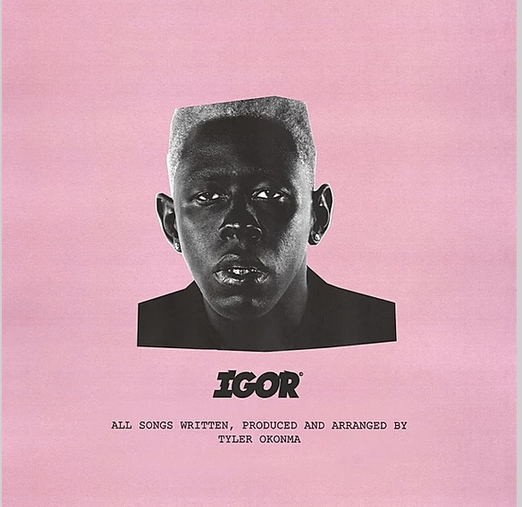 album cover for the album, IGOR