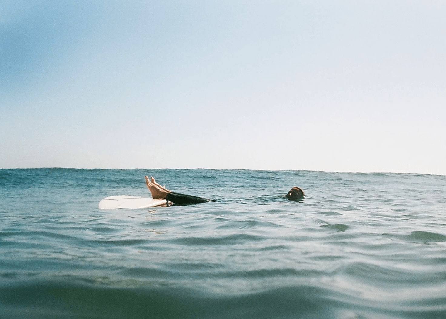 surfing in the ocean