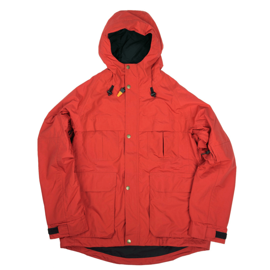 red parka jacket
