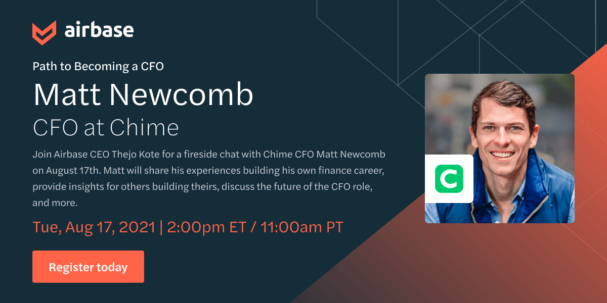Path to a CFO Matt CFO at Chime.