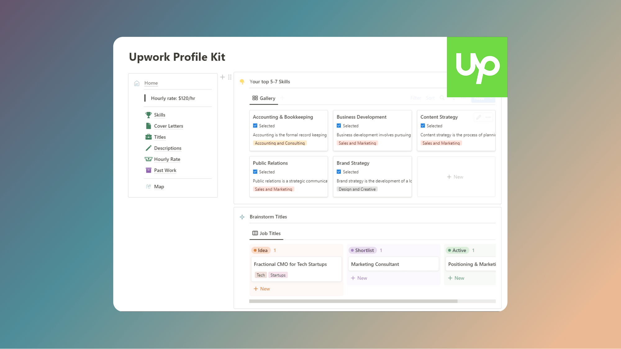 Upwork Profile Kit: Examples, Template & Guide | Landmark Labs