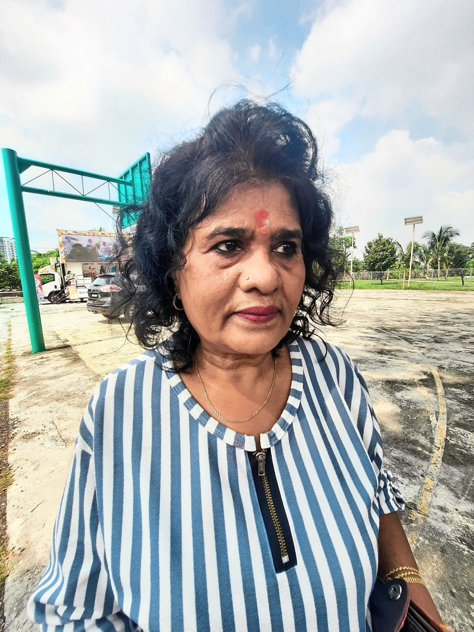 Saroja says the prices of oil, eggs and chicken have increased and she is really feeling the pinch.