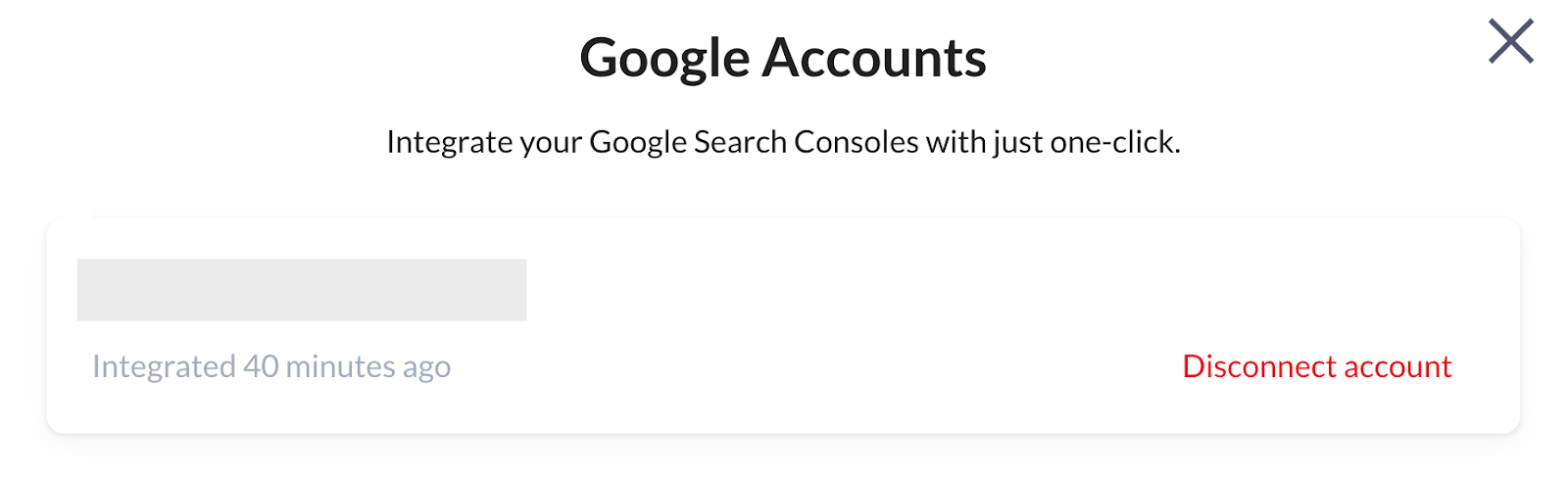 Surfer Content Planner for the Domain disconnecting Google Search Console