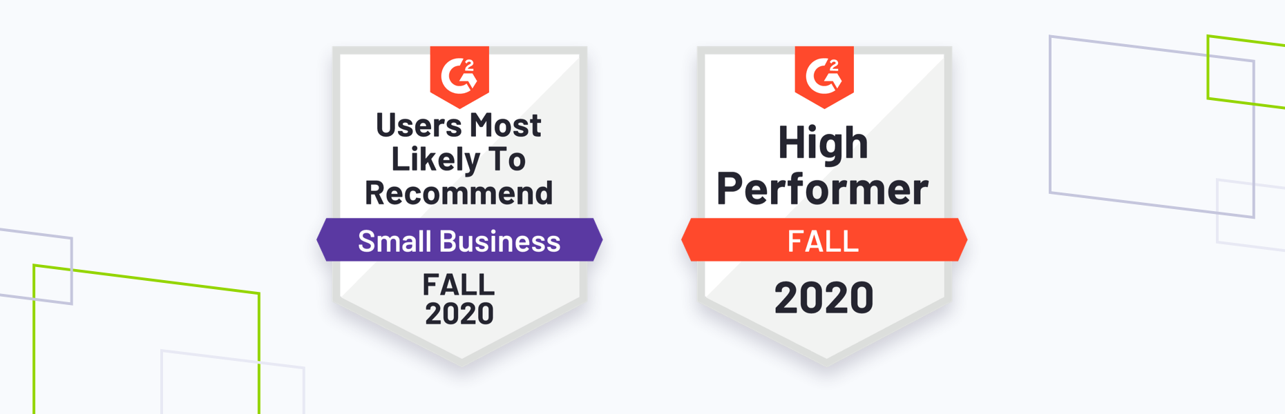 G2 fall 2020 badges, best relationship and usability
