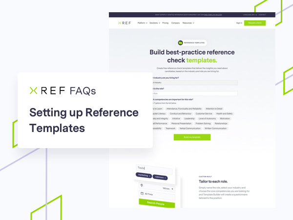 FAQs About the Xref Reference Checking Questionnaire