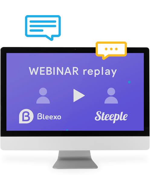 Visuel Webinar Bleexo avec Steeple