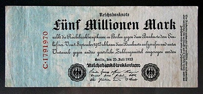 Banknot - 5 milionów marek