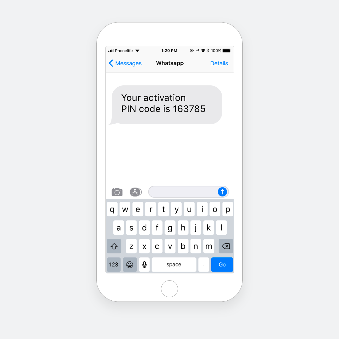 pin code whatsapp