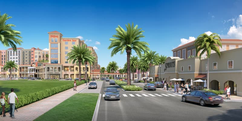 CCWO Rendering of hotel and supermarket
