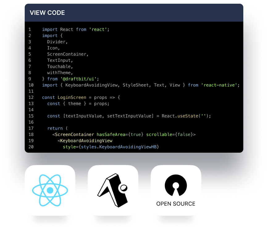 Draftbit the react native visual builder