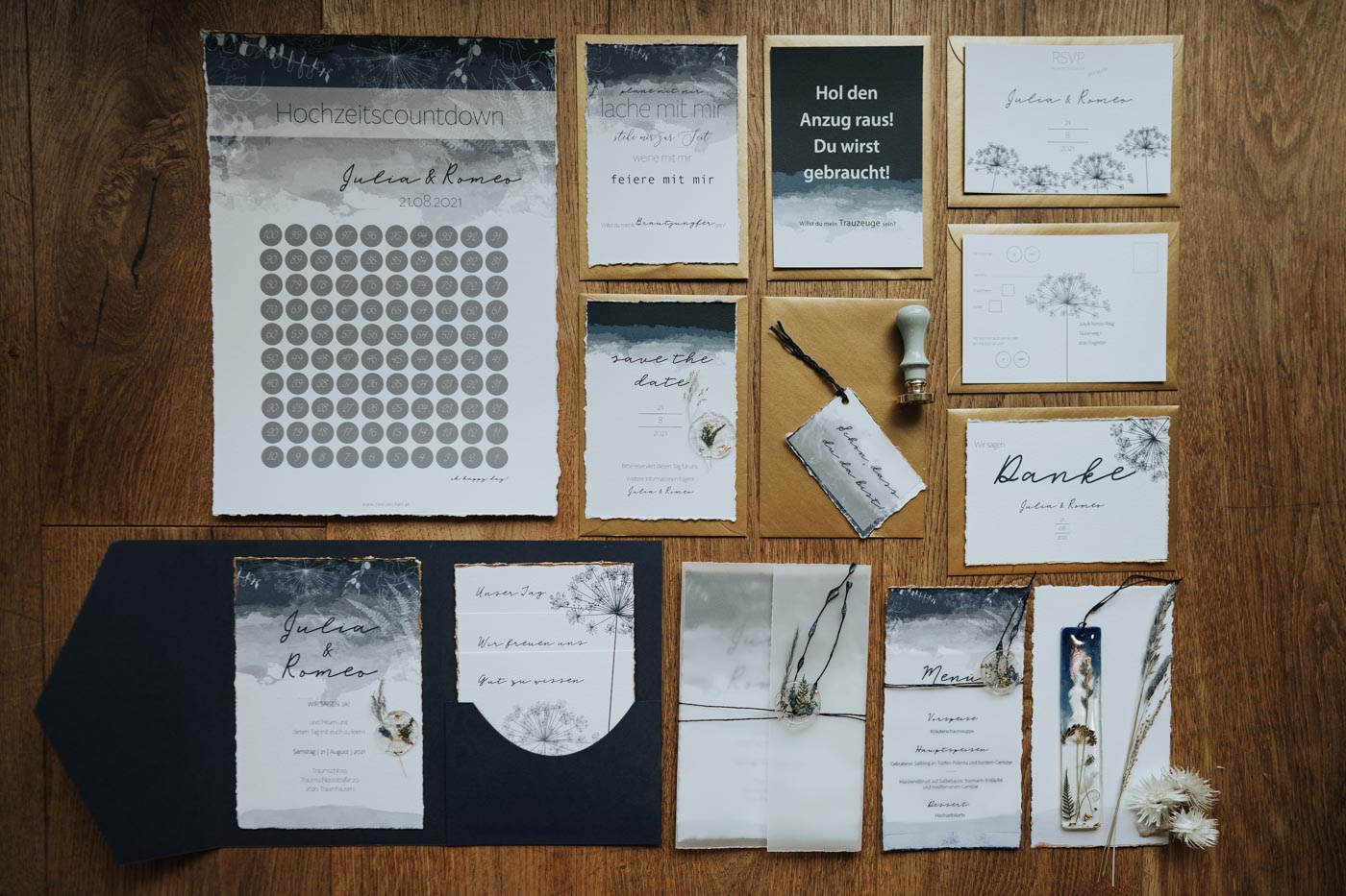 zweizeichen – Hochzeitspapeterie