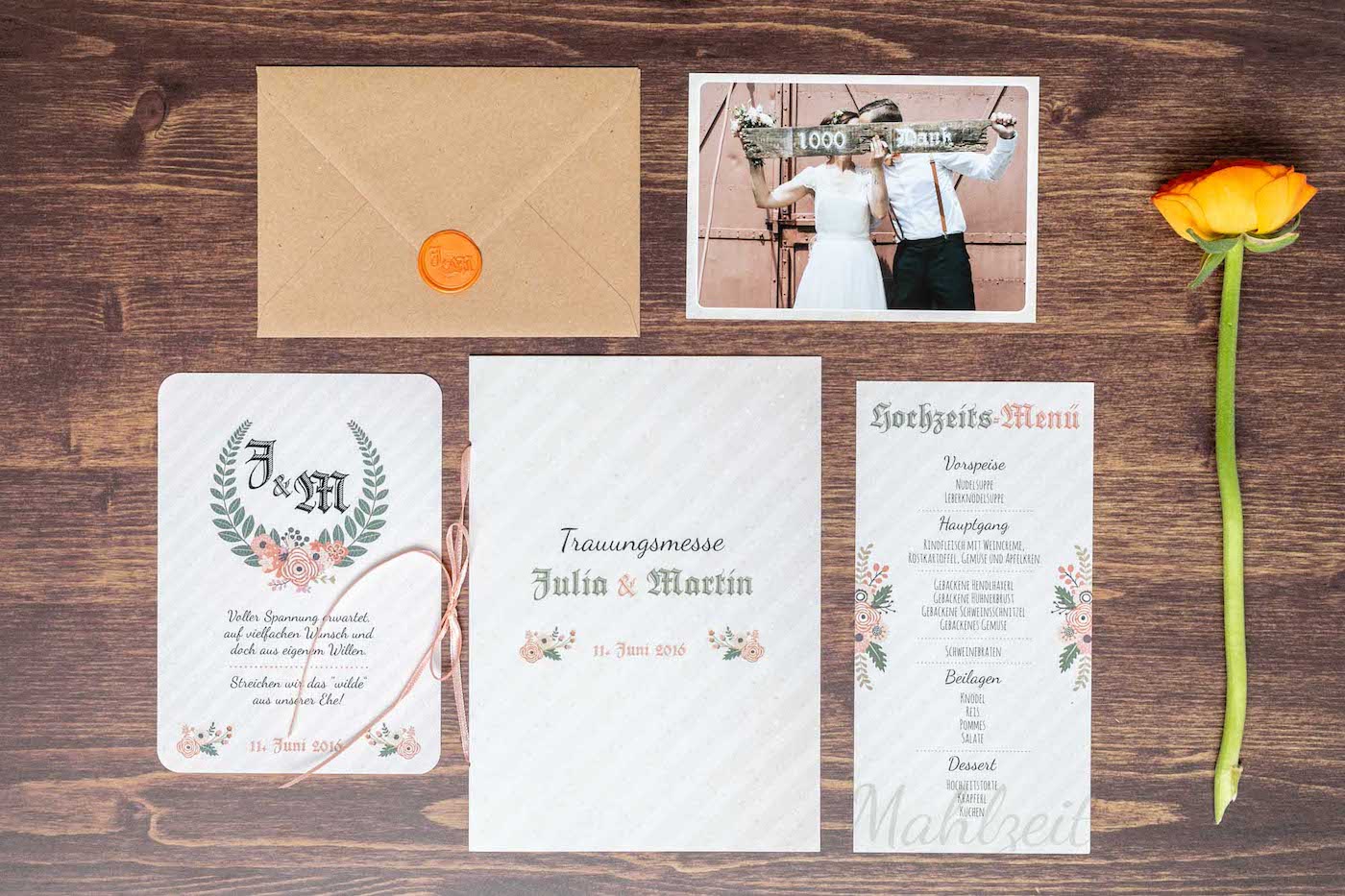 Hochzeitspapeterie von Bloom Wedding