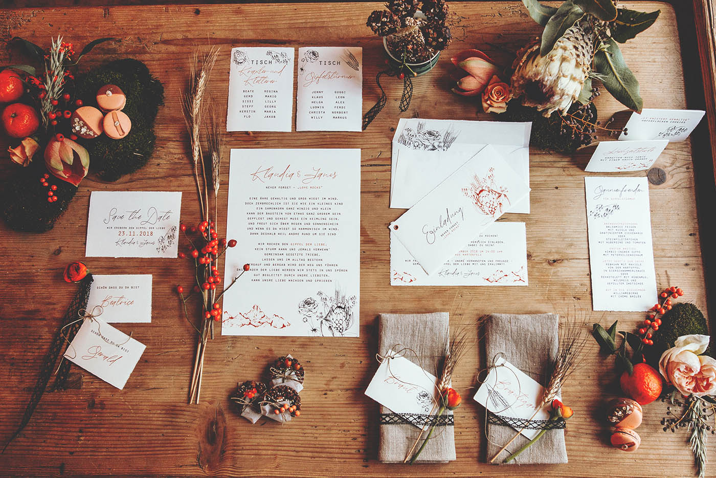 HERZanHERZ | Individuelle Hochzeitspapeterie