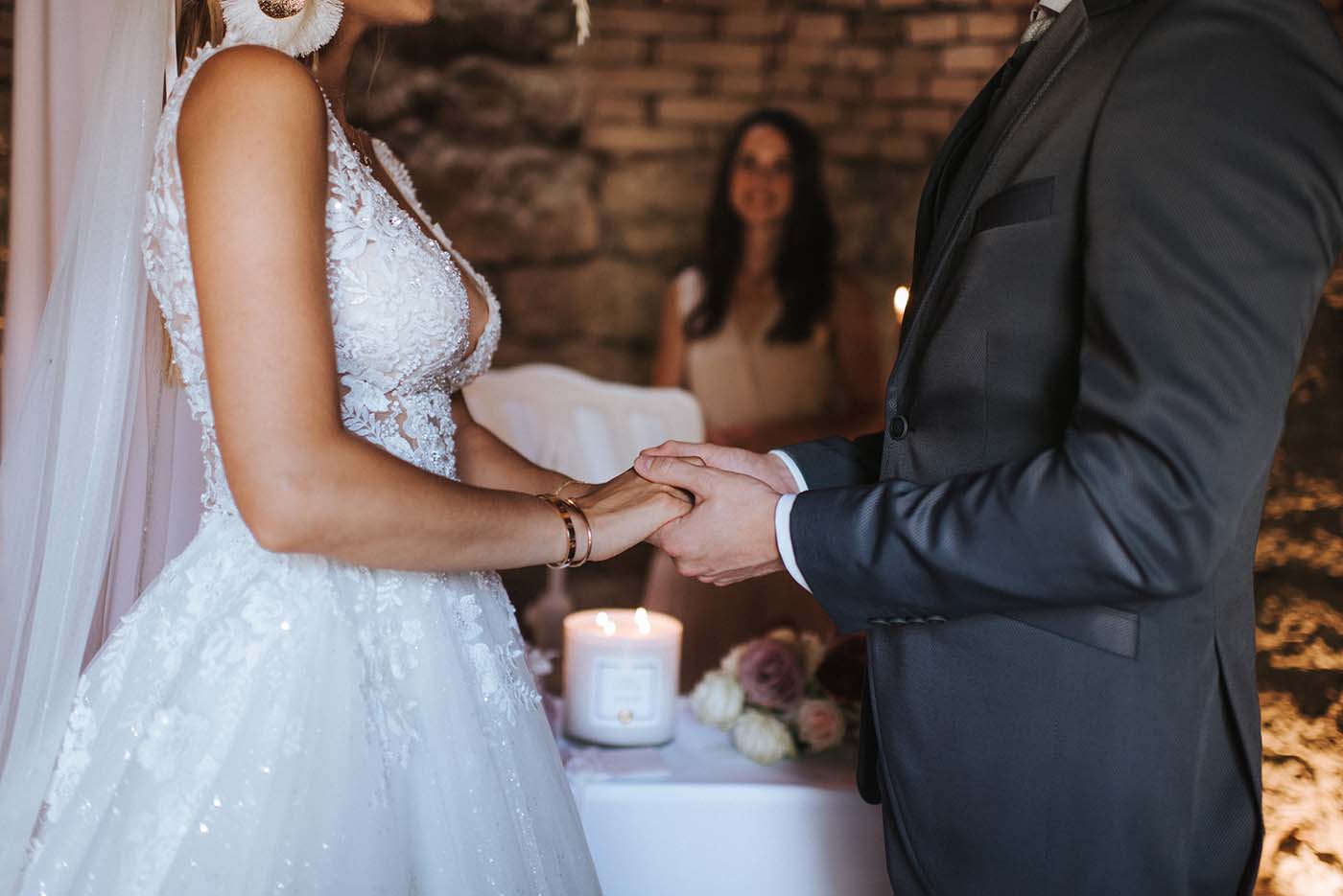 Hochzeitskerzen im Glas "Eternal Flame"