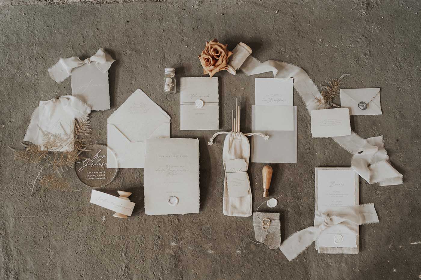 Hochzeitspapeterie von MIKA Design Studio Wolfgangsee