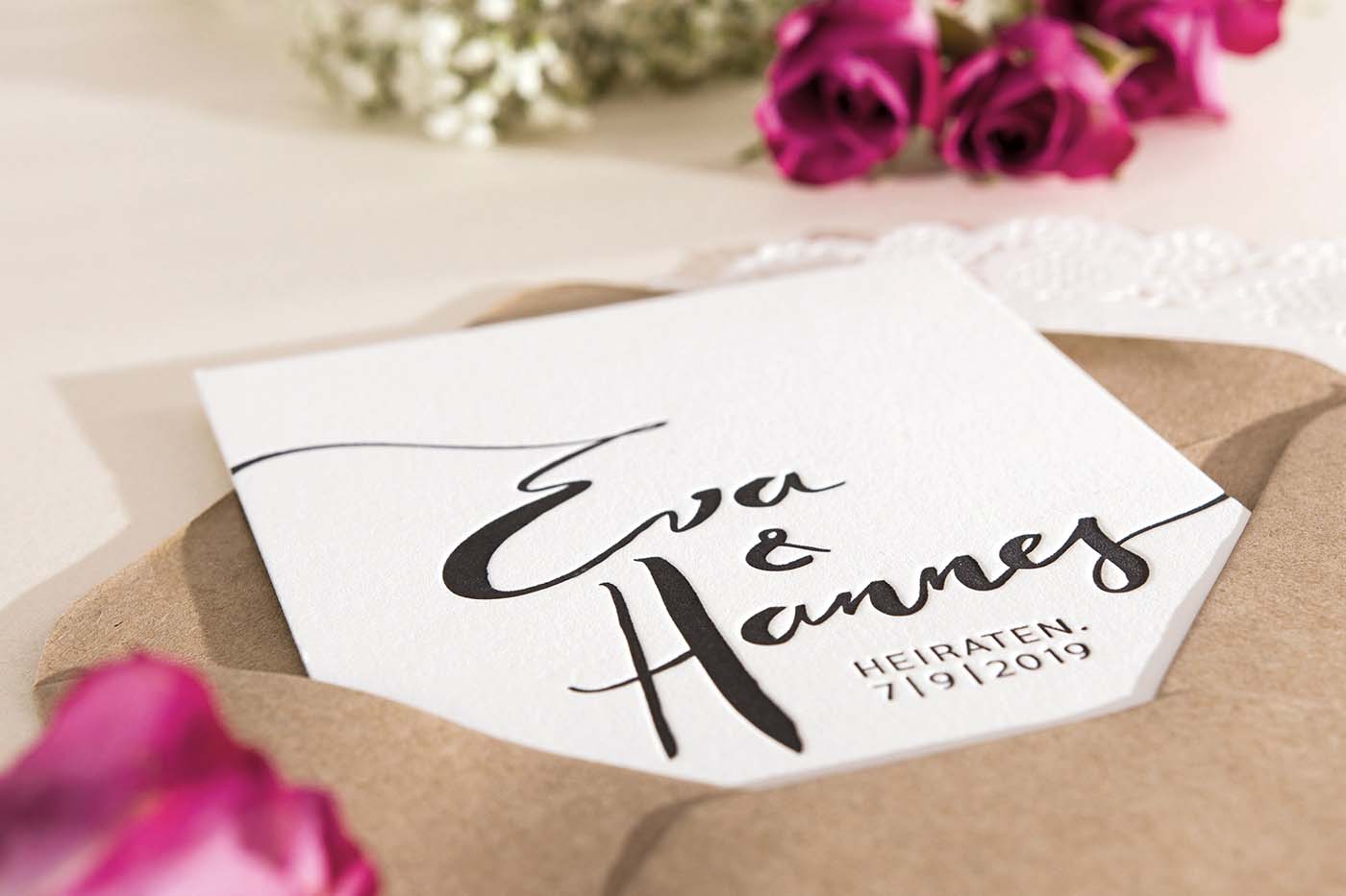 Hochzeitspapeterie von Herzdame Letterpress