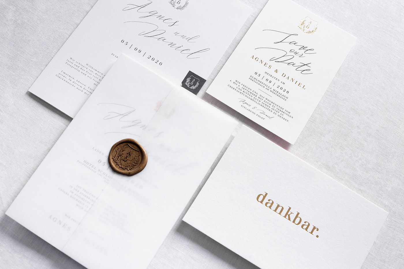 Hochzeitspapeterie von studio a.