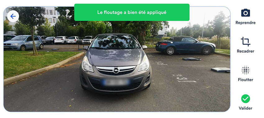 plaque immatriculation floutee