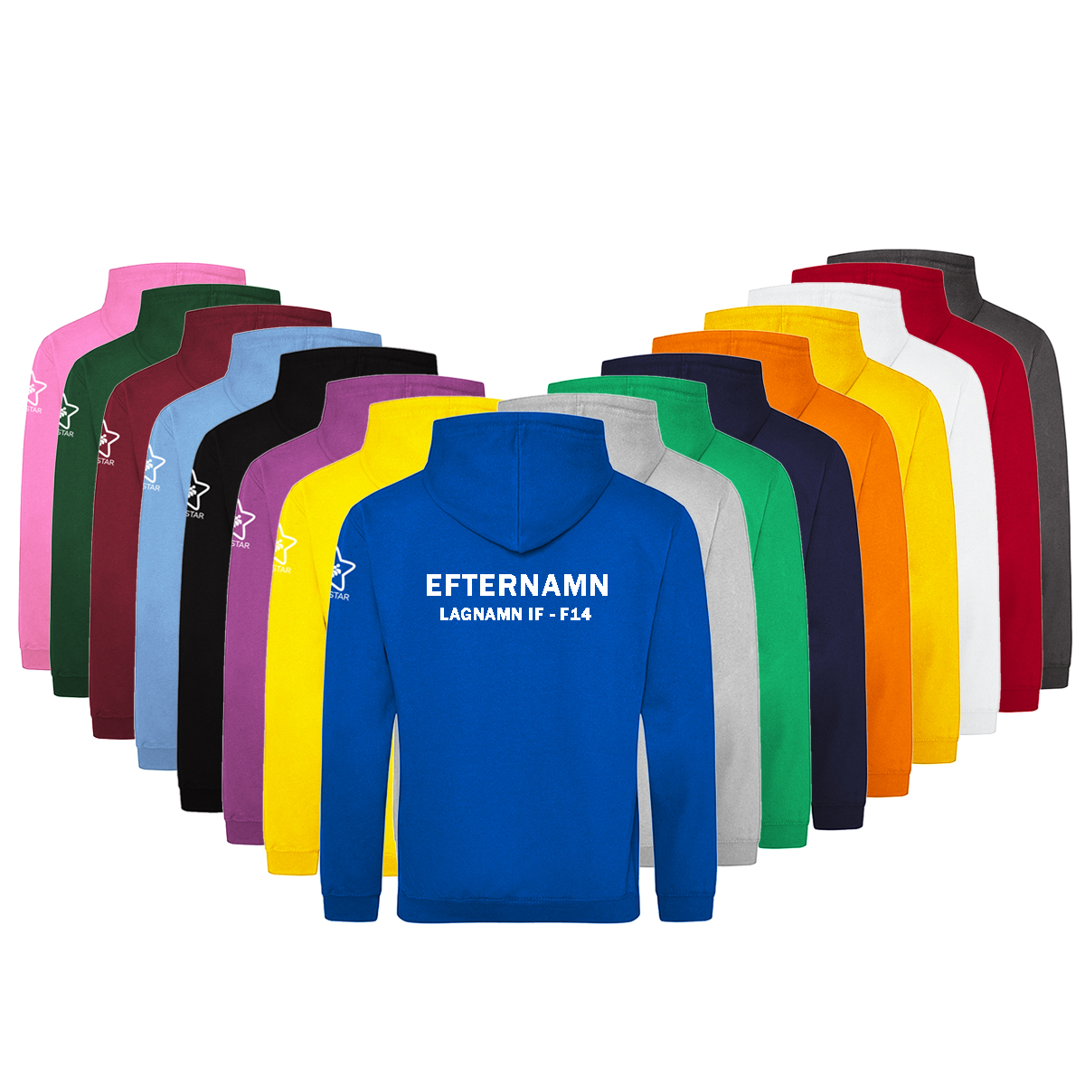 USM Hoodie - med Efternamn och Lagnamn