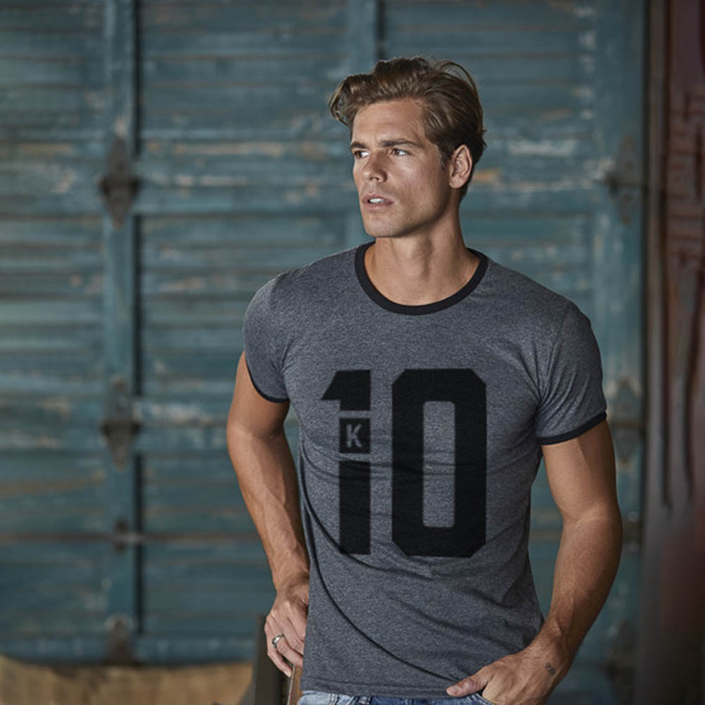 T-shirt gråsvart K10