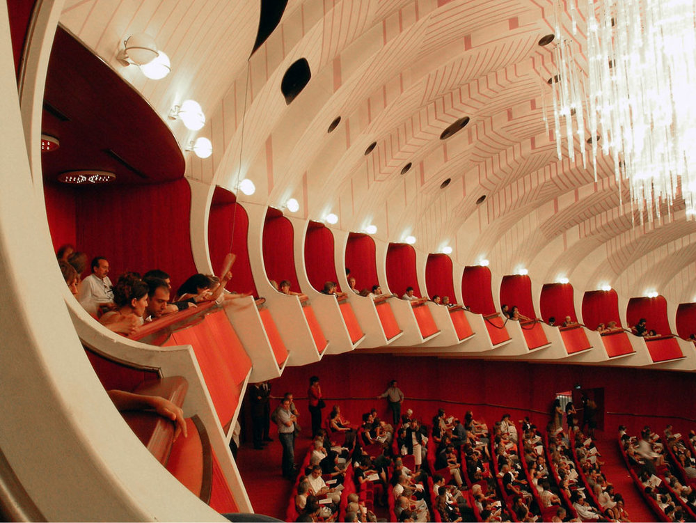 Gino Sarfatti Lighting Design for Piedmont Turin Regio Theatre (1973)