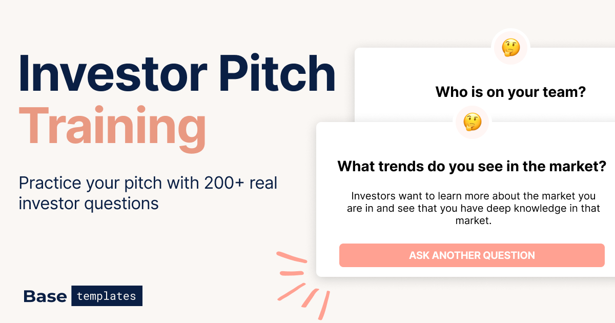Investor Pitch Training by BaseTemplates