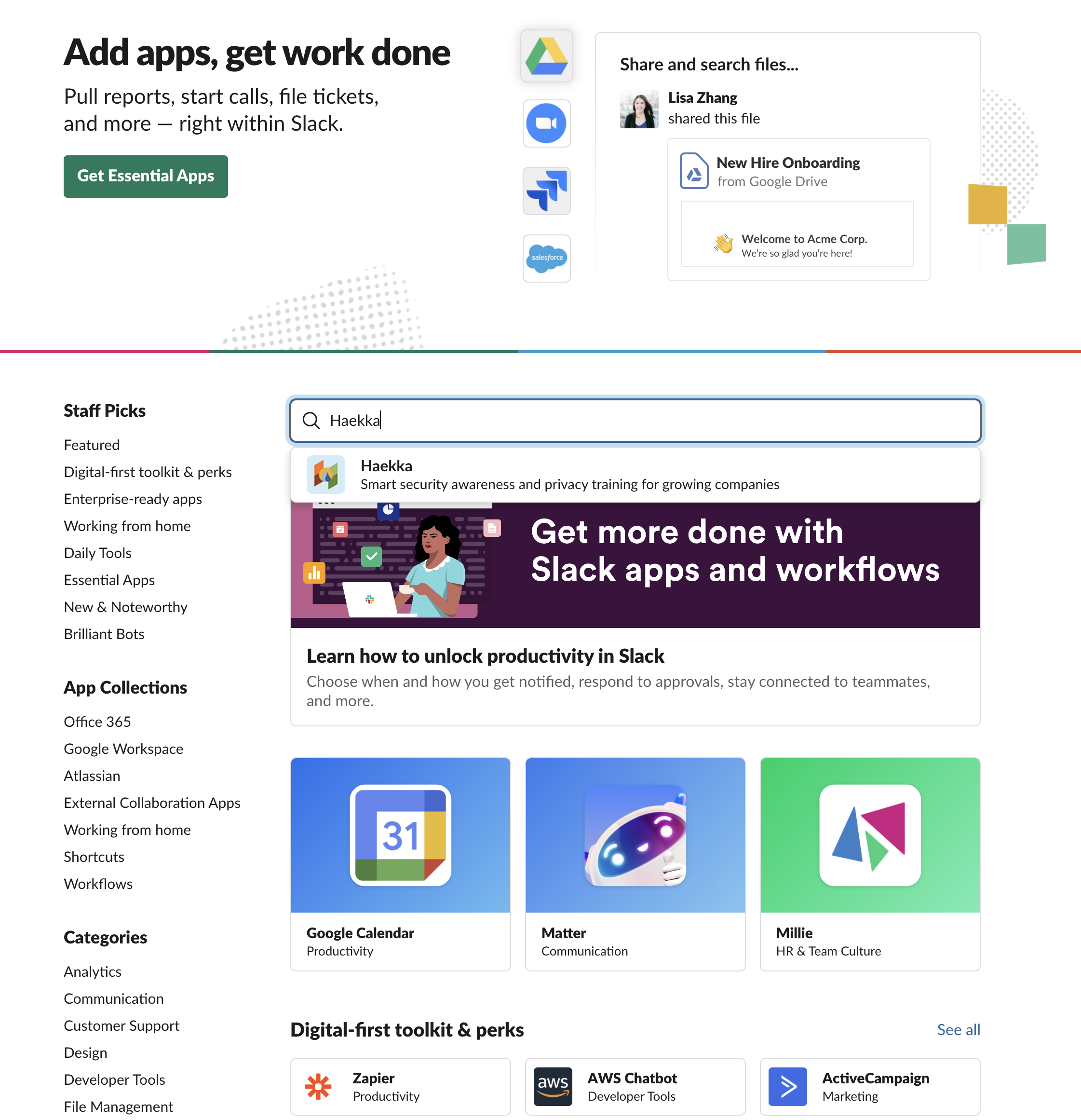 HIPAA and Slack App Directory Apps | Haekka